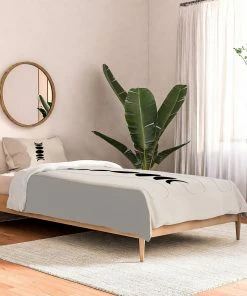 DYD BLACK MINIMAL MOON PHASES WHITE DUVET / COMFORTER