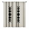 DYD MINIMAL MOON PHASES WHITE WINDOW CURTAINS