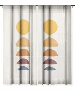 DYD MINIMAL SUNRISE SUNSET I WINDOW CURTAINS