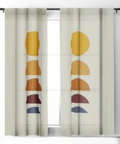 DYD MINIMAL SUNRISE SUNSET I WINDOW CURTAINS