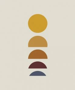 DYD MINIMAL SUNRISE SUNSET I SHOWER CURTAIN BATH