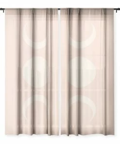 DYD MOON MINIMALISM ETHEREAL LIGHT WINDOW CURTAINS WALL DECOR
