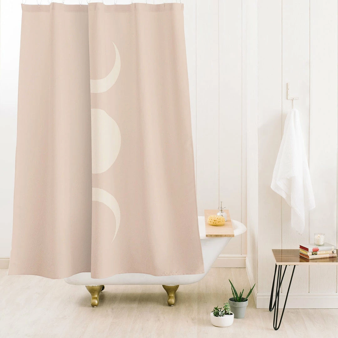 DYD MOON MINIMALISM ETHEREAL LIGHT SHOWER CURTAIN BATH 4 DYD MOON MINIMALISM ETHEREAL LIGHT SHOWER CURTAIN BATH