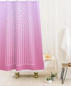 DYD OMBRE ARCH V SHOWER CURTAIN BATH