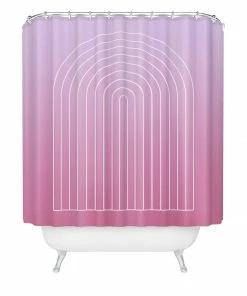 DYD OMBRE ARCH V SHOWER CURTAIN BATH