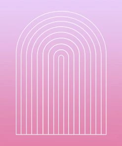 DYD OMBRE ARCH V SHOWER CURTAIN BATH