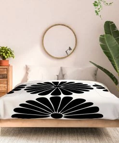 DYD BLACK RETRO DAISY I DUVET / COMFORTER