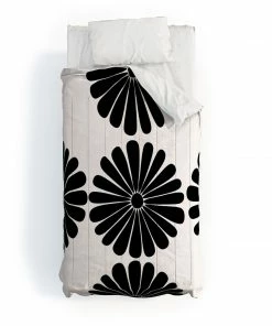 DYD BLACK RETRO DAISY I DUVET / COMFORTER