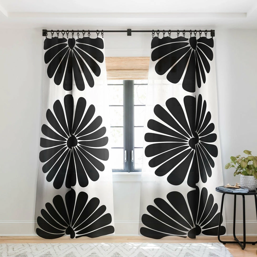 DYD RETRO DAISY I WINDOW CURTAINS 7 DYD RETRO DAISY I WINDOW CURTAINS