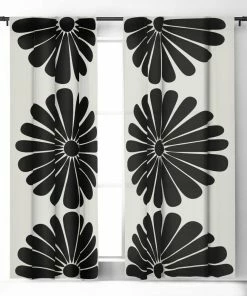 DYD RETRO DAISY I WINDOW CURTAINS 10 DYD RETRO DAISY I WINDOW CURTAINS