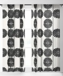 DYD RETRO DAISY I WINDOW CURTAINS WALL DECOR