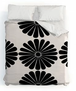 DYD BLACK RETRO DAISY I DUVET / COMFORTER