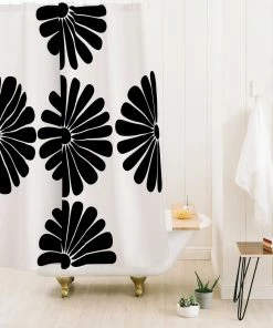 DYD RETRO DAISY I SHOWER CURTAIN BATH