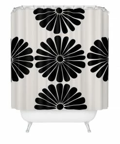 DYD RETRO DAISY I SHOWER CURTAIN BATH