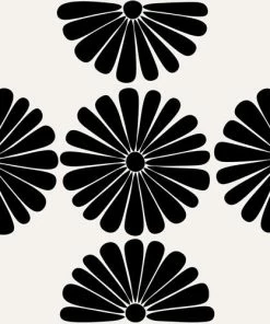 DYD RETRO DAISY I SHOWER CURTAIN BATH