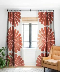 DYD RETRO DAISY III WINDOW CURTAINS WALL DECOR
