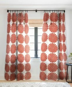 DYD RETRO DAISY III WINDOW CURTAINS WALL DECOR 12 DYD RETRO DAISY III WINDOW CURTAINS WALL DECOR