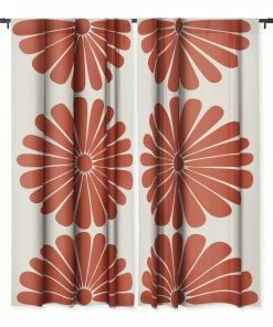 DYD RETRO DAISY III WINDOW CURTAINS WALL DECOR