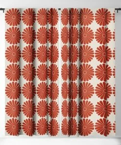 DYD RETRO DAISY III WINDOW CURTAINS WALL DECOR