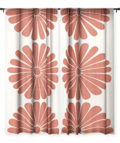 DYD RETRO DAISY III WINDOW CURTAINS WALL DECOR