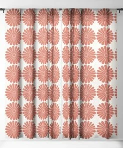 DYD RETRO DAISY III WINDOW CURTAINS WALL DECOR 11 DYD RETRO DAISY III WINDOW CURTAINS WALL DECOR