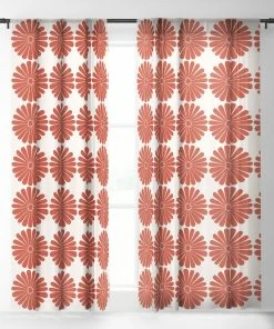 DYD RETRO DAISY III WINDOW CURTAINS WALL DECOR 13 DYD RETRO DAISY III WINDOW CURTAINS WALL DECOR
