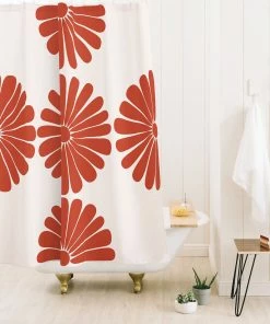 DYD RETRO DAISY III SHOWER CURTAIN BATH