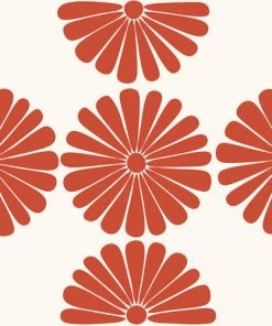 DYD RETRO DAISY III SHOWER CURTAIN BATH