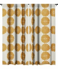 DYD WALL DECOR RETRO DAISY V WINDOW CURTAINS