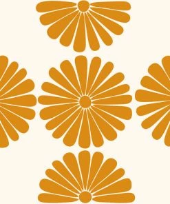 DYD RETRO DAISY V SHOWER CURTAIN BATH