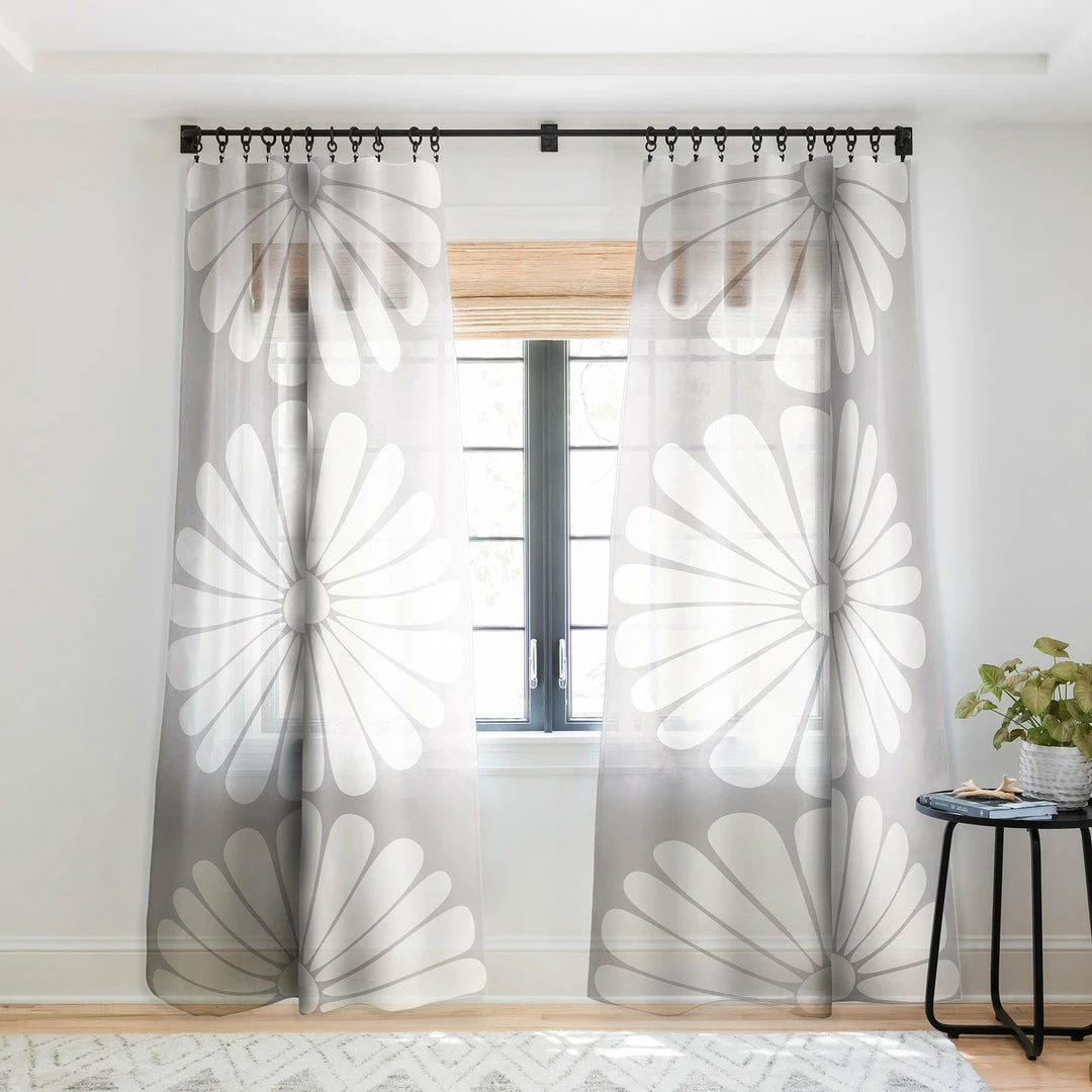 DYD WALL DECOR RETRO DAISY XI WINDOW CURTAINS 7 DYD WALL DECOR RETRO DAISY XI WINDOW CURTAINS