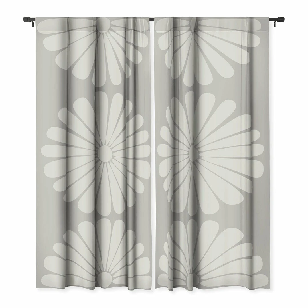 DYD WALL DECOR RETRO DAISY XI WINDOW CURTAINS 3 DYD WALL DECOR RETRO DAISY XI WINDOW CURTAINS