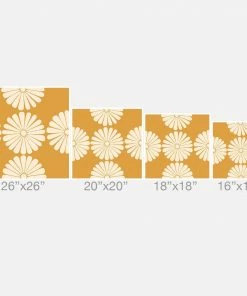 DYD BLACK RETRO DAISY THORW PILLOW