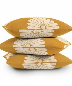 DYD BLACK RETRO DAISY THORW PILLOW