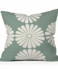 DYD BLACK RETRO DAISY THORW PILLOW