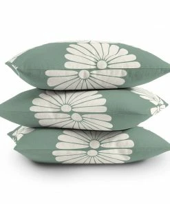 DYD BLACK RETRO DAISY THORW PILLOW