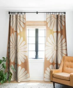 DYD WALL DECOR RETRO DAISY XXII WINDOW CURTAINS