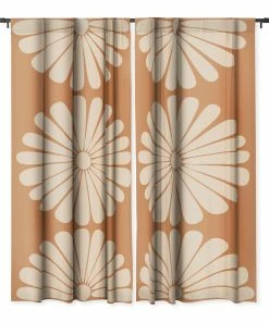DYD WALL DECOR RETRO DAISY XXII WINDOW CURTAINS
