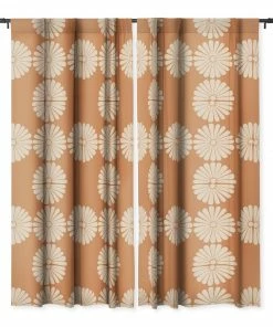 DYD WALL DECOR RETRO DAISY XXII WINDOW CURTAINS