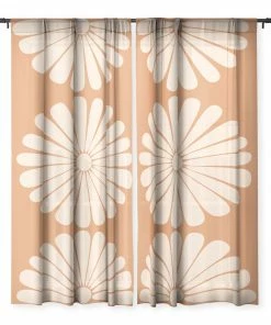 DYD WALL DECOR RETRO DAISY XXII WINDOW CURTAINS