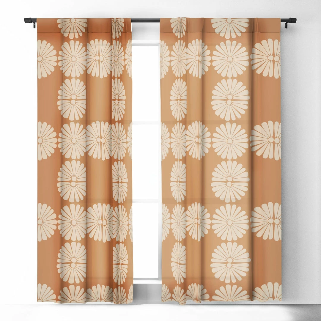 DYD WALL DECOR RETRO DAISY XXII WINDOW CURTAINS 5 DYD WALL DECOR RETRO DAISY XXII WINDOW CURTAINS