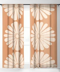 DYD WALL DECOR RETRO DAISY XXII WINDOW CURTAINS