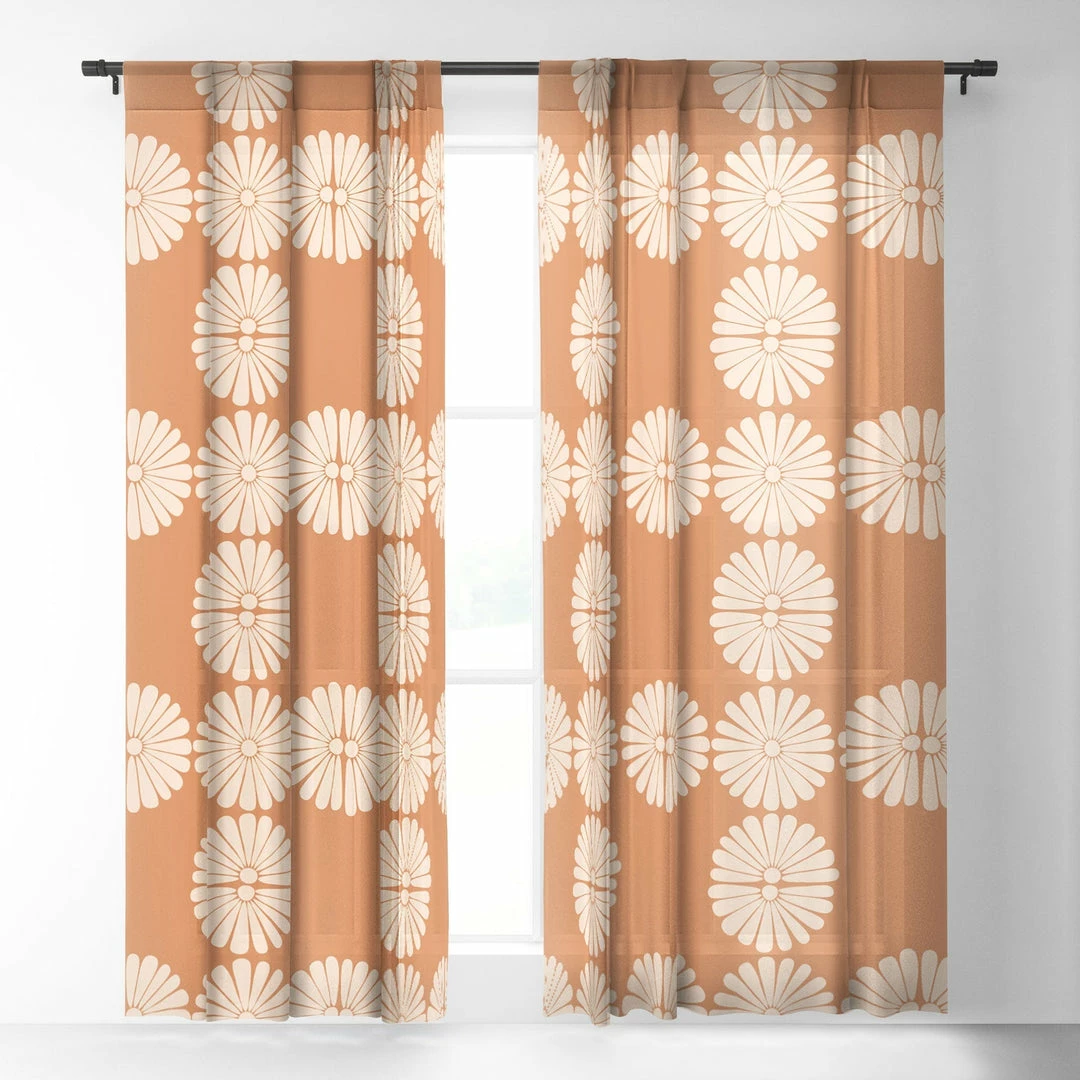 DYD WALL DECOR RETRO DAISY XXII WINDOW CURTAINS 8 DYD WALL DECOR RETRO DAISY XXII WINDOW CURTAINS