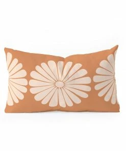 DYD RETRO DAISY THROW PILLOW BLACK