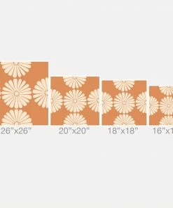 DYD RETRO DAISY THROW PILLOW BLACK