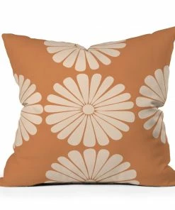 DYD RETRO DAISY THROW PILLOW BLACK