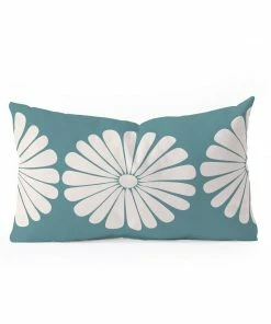 DYD RETRO DAISY THROW PILLOW BLACK