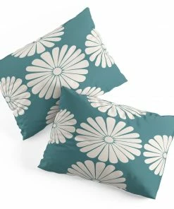 DYD SKY & WATER RETRO DAISY XXIII PILLOW SHAMS