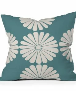 DYD BLACK RETRO DAISY THORW PILLOW
