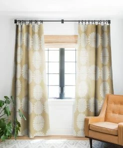 DYD RETRO DAISY XXIV WINDOW CURTAINS WALL DECOR